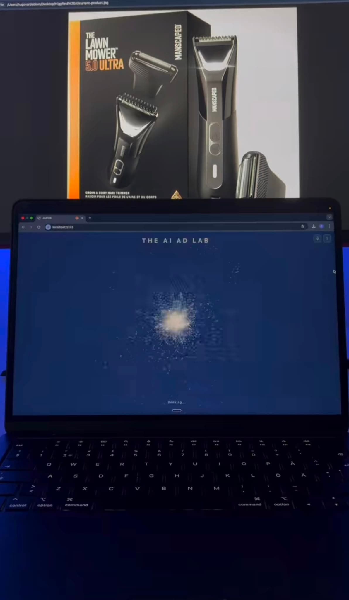 AI Ad Lab product research in action