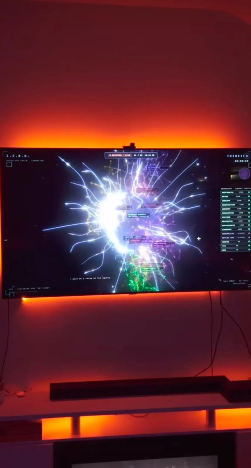Jarvis AI neural network visualization